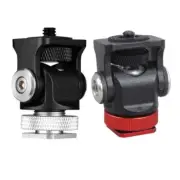 Portable Field Monitors Mount Cold Shoe Adapter ABS & Metal for Video Cameras