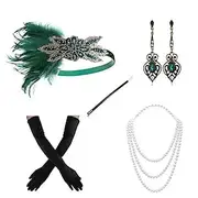 Head Jewelry Necklace Earrings Outfits Flapper Headband Retro Vintage 1920s Alloy For The Great Gatsby Cosplay Carnival Women's Costume Jewelry Fashion Jewelry