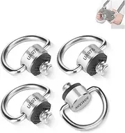 NEEWER D Ring Screw Set (4 Pack)， Stainless Steel 1/4" Threaded Fixing Screw Replacement for Shoulder Strap Wrist Strap Sling Handle DSLR Camera Cage， UA076