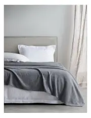 [Sheridan] Clara Wool Blanket in Carbon