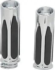 NDNCZDHC 2Pcs 25mm Motorcycle Grips Antiskid Grip Adjustment Hand Grip for Touring 883 120 Custom Chrome