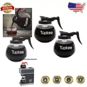 Shatter-Resistant Glass Coffee Pot Carafe Set - 64 oz for Commercial Use