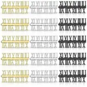 15 Pieces Clock Numerals Kit DIY Digital Clock Numbers Clock Hands3334