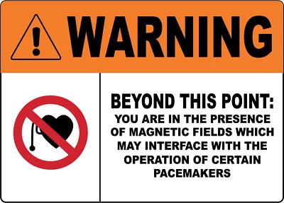 WARNING BEYOND THIS POINT IN THE PRESENCE | Adhesive Vinyl Sign Decal