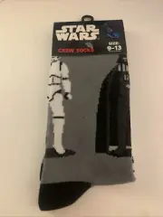 Star Wars Storm Troopers/ Darth Vader Socks 9-13 New