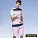 【NAUTICA】男裝 COMPETITION撞色修身運動短褲(粉色)