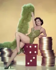 Cyd Charisse in Meet Me in Las Vegas directed by Roy Rowland 1950s Old Photo