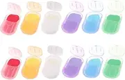 Essential for Travel 12 Boxes of Portable Hand Soap Sheets Soap Strips Mini Soaps Paper Soap Sheets for Camping Hiking Outdoor Trips