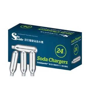 SodaSparkle舒打健康氣泡水機專用CO2鋼瓶-24入 (6.7折)