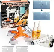 Windshield Repair Kit for Chips and Cracks, Windshield Repair Kit, Car Glass Repair Kit, Cracks Gone Glass Repair Kit, Automotive Glass Nano Fluid Windshield Crack Repair Kit for Chips, Cracks