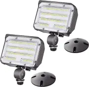 40W LED Flood Light, Outdoor Security Floodlights Fixture with Knuckle Mount Bas