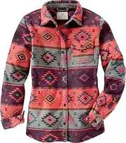 [Legendary Whitetails] Womens Trail Guide Fleece Button Down