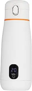 Portable Bottle Warmer, 350ml USB Fast Charging Cordless Heating Milk Warmer for Breastmilk and Formula, Intelligent Temperature Control Water Warmer for Travel Car Airplane