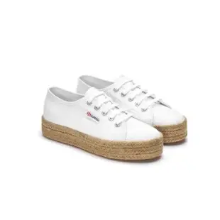 義大利 SUPERGA Classic 2730 厚底增高 草編鞋 帆布鞋 白色 國民小白鞋