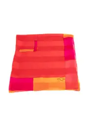 Red Stripe Pattern Square Scarf