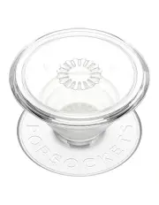 [PopSockets] PopGrip Swappable Phone & Tablets Grip Holder in Clear