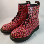 Women's Dr. Martens 1460 Loud Leopard Smooth Pink 27652682 Size 8 UK6