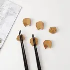 Wooden Dinnerware Stand Chopstick Rest Chopsticks Holder Tableware Rack