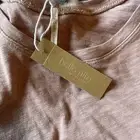 Hello Nite LA Blouse Top Tshirt 100% Cotton Mauve Small S $60 Stretch