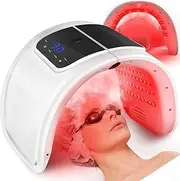 YHRK LED Therapy Light, 7 Color Light Therapy Mask Beauty Photon Skin Phototherapy Machine with Spray Function