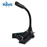 在飛比找PChome24h購物優惠-Hawk USB RGB發光電競麥克風 MIC320