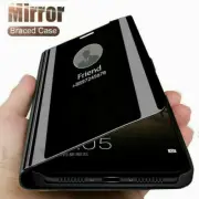 Smart Mirror Clear S-View Flip Case For iPhone 15 Pro Max XS XR 14 13 12 11 8 7+