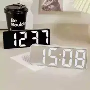 Luminous Mirror Clock Dormitory Desktop LED Clock Digital Electronic Alarm Clock
