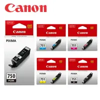 在飛比找樂天市場購物網優惠-CANON PGI-750BK+CLI-751BK/C/M/