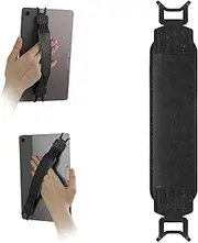 PU Leather Hand Strap Grip for 9-11 E-Readers Tablets - Anti-Slip Shockproof Back Strap | Secure One-Handed Holder for Kindle/Kobo/iPad (Black)