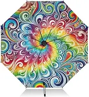 [Joisal] Halloween Themed Design Windproof Umbrellas for Rain Heavy Duty, Ladies Umbrellas for Rain Sun & Rain UV Protection Auto Open Close Umbrella