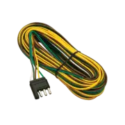 Wesbar Trailer Wiring Connector 4-Way Flat Trailer End 20 ft Length Wire