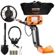 VEVOR Metal Detector for Adults & Kids, 8", Professional Adjustable Higher Accuracy Gold Detector, IP68 Waterproof Coil with LCD Display Advanced DSP