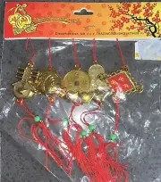 Chinese New Year Good Luck Charms Gold And Red.