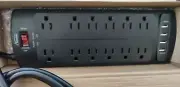 ALESTOR Power Strip Surge Protector with 12 Outlets and 4 USB Ports PS951A