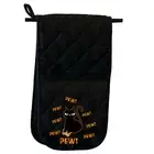 Pew Pew Pew Cat Video Games Gamer - Mitt Kitchen Glove Mitts Double Oven Gloves