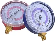 2pcs Ac Gauge Set Pressure Gauge Manifold for Air Conditioning Service Precision Monitoring