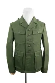 WW2 German DAK Tropical Afrikakorps olivebrown field tunic 3rd pattern M43