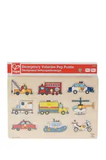 🔺台灣現貨🔺德國🇩🇪HAPE愛傑卡木製玩具-救難交通工具拼圖EMERGENCY VEHICLES PUZZLE