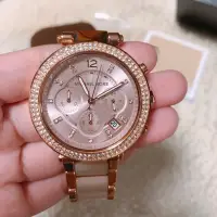 在飛比找蝦皮購物優惠-Michael Kors 【MK5896】璀璨晶鑽三眼計時腕