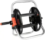 B Baosity Garden Hose Reel Cart Storage Rack for 147 ft of 1/2" Hose Floor Standing Compact Winding Tool for Floor Cleaning Watering