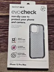 iPhone 12 Pro Max Tech21 Evo Check Non-Slip Impact Case