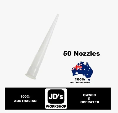 Plastic Nozzles for Silicone Gap Sealant Caulk Gun - 50 Pack