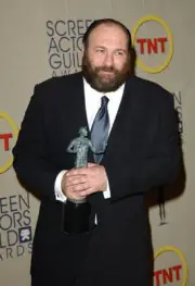 Actor James Gandolfini poses backstage with his Outstanding Perfor- Old Photo