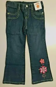 NWT Gymboree sz 4 Wild for Horses Gem Flower Bootcut Jeans Pants