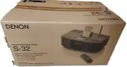 Denon S-32 WiFi Music Player with Built-in Speakers and Alarm Clock SEALED BOX