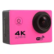 170 Degree Wide Angle Wifi Action Camera With Waterproof Case Supports 64Gb Micro Sd_Magenta Digital Cameras