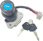 Ignition Switch for Kawasaki for KLR-650 for KLR 650 1987-2007 Motorcycle Ignition Switch Key Set Electric Door Lock 6 Wires Motorcycle Ignition Switch Lock