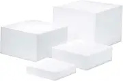 Folpus 4X Buffet Riser Food Riser Acrylic Cube Display Nesting Risers Dessert Table Display Set for Wedding