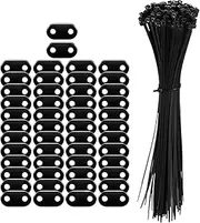 Kit Mounting Clips - Mounting Wires & Plates Each | PVC Privacy Fence Fastenings Bracket | Weatherproof UV-Resistant Barrier Fixing Accessories Set for Balcony Railings Terrace Using