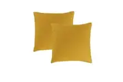 Accessorize Pair of Waffle Ochre Cotton European Pillowcases